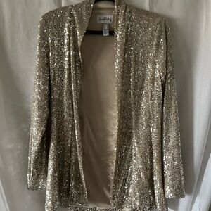 Gold Sequin Jacket by Joseph Ribkoff